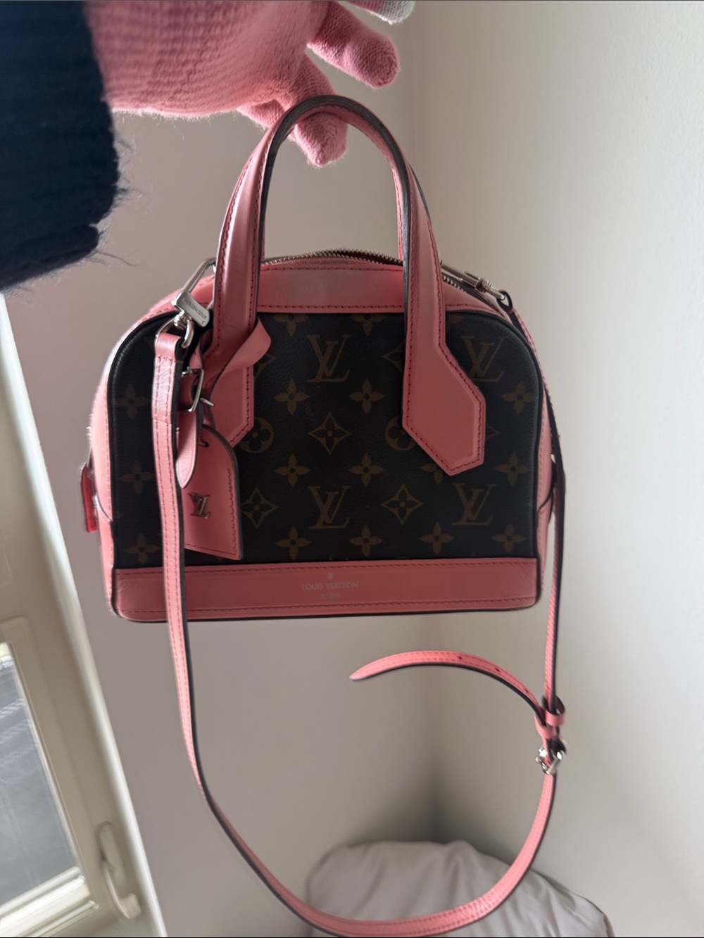 Louis Vuitton Monogram Satchel with Pink Trim - Picture 16 of 17
